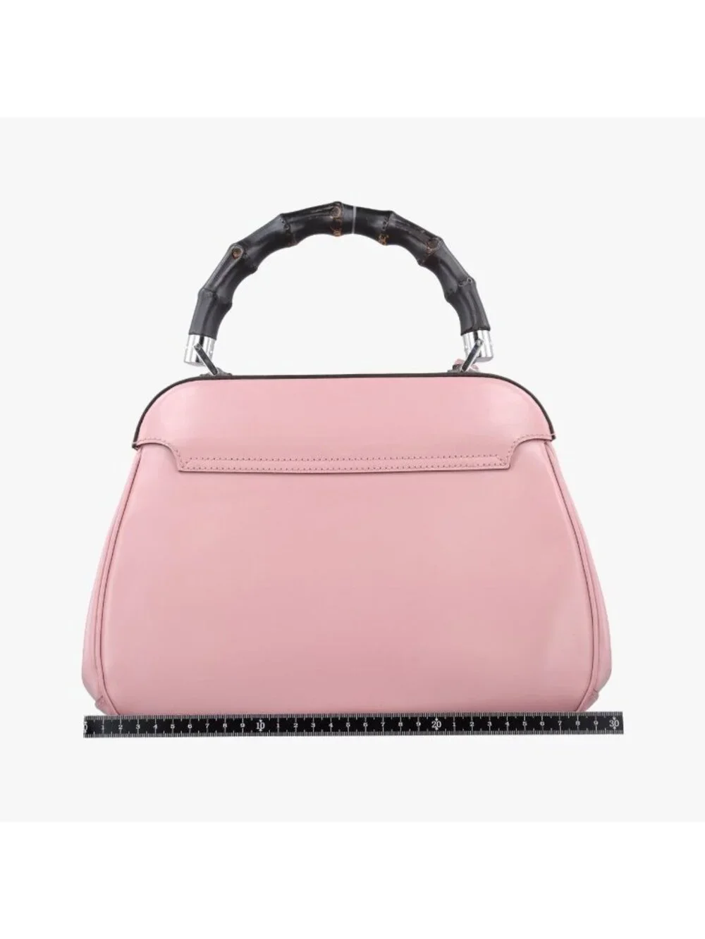 Gucci Bamboo Pink Leather Handbag